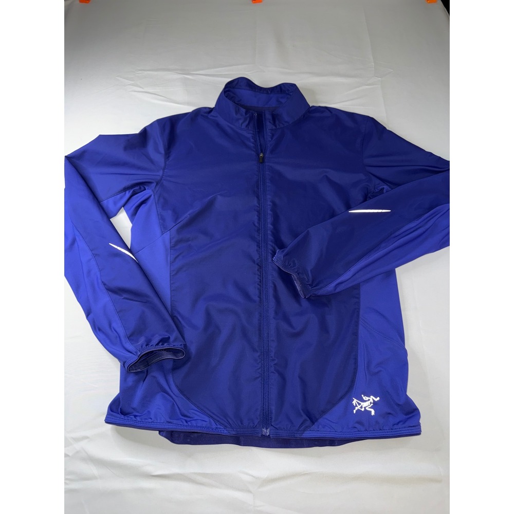 Arcteryx Womens Blue Full Zip Performance Training Jacket Mock Neck Medium - Picture 3 of 7